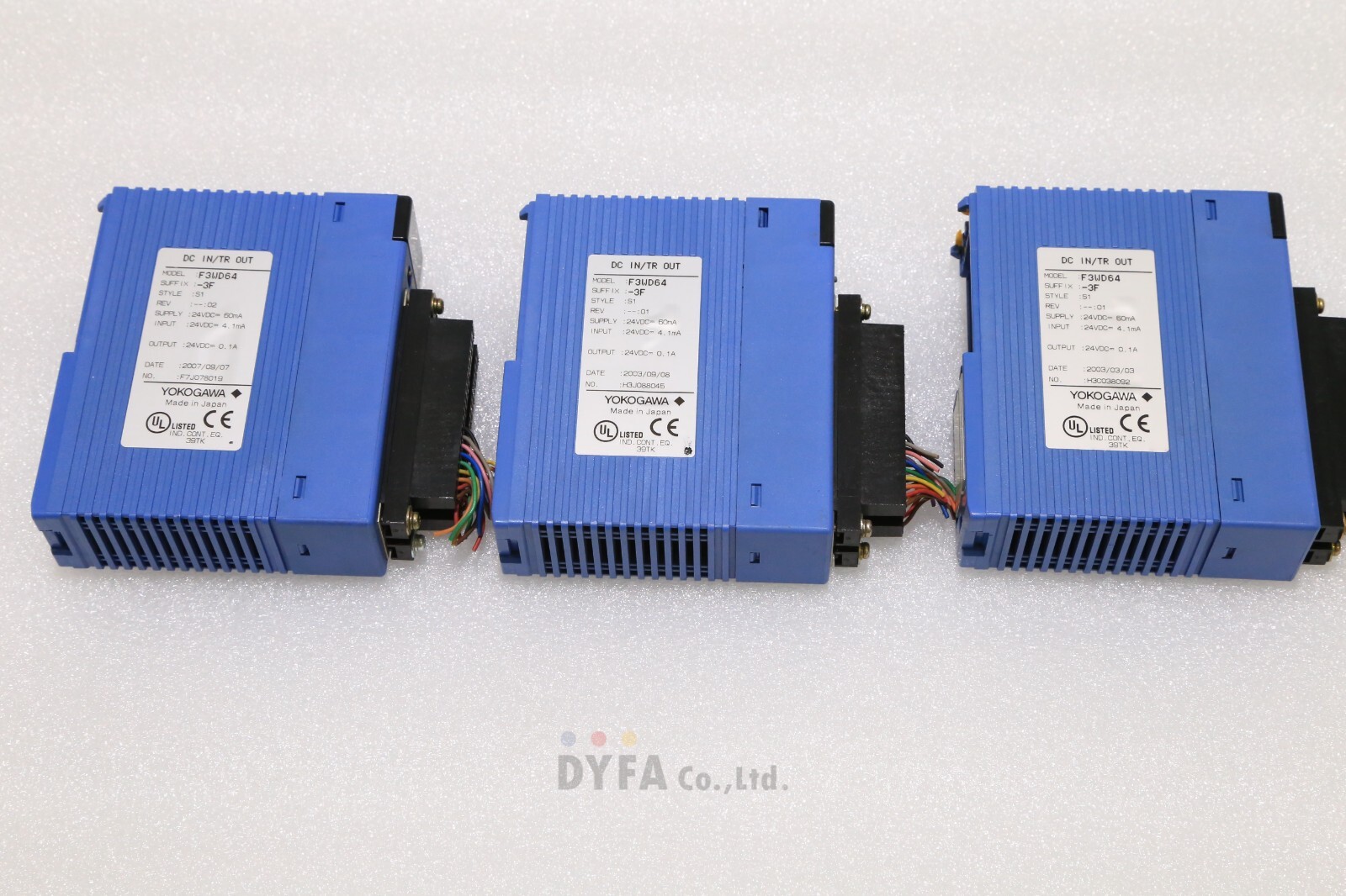 YOKOGAWA used F3WD64 ,WD64-3F DC IN /TR OUT PLC-I-2898=9T26