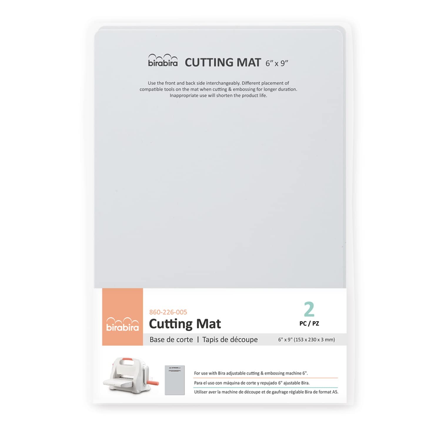 Bira Craft 2 pcs 6″ x 9″ Replacement Plates – Cutting 6 inches x 9
