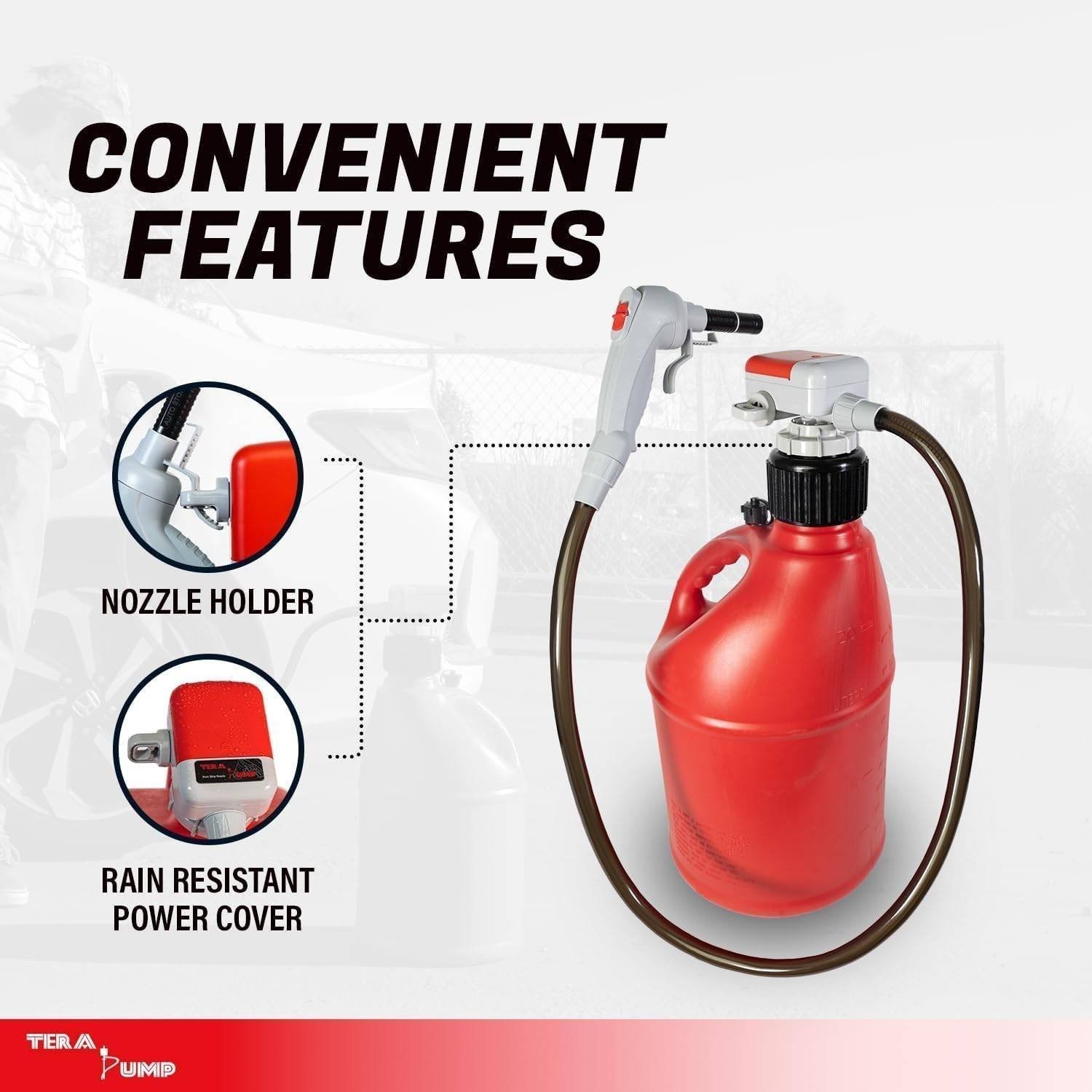 TERA PUMP TRFA03-XL – Battery Powered Fuel Transfer Pump with Power Nozzle,…