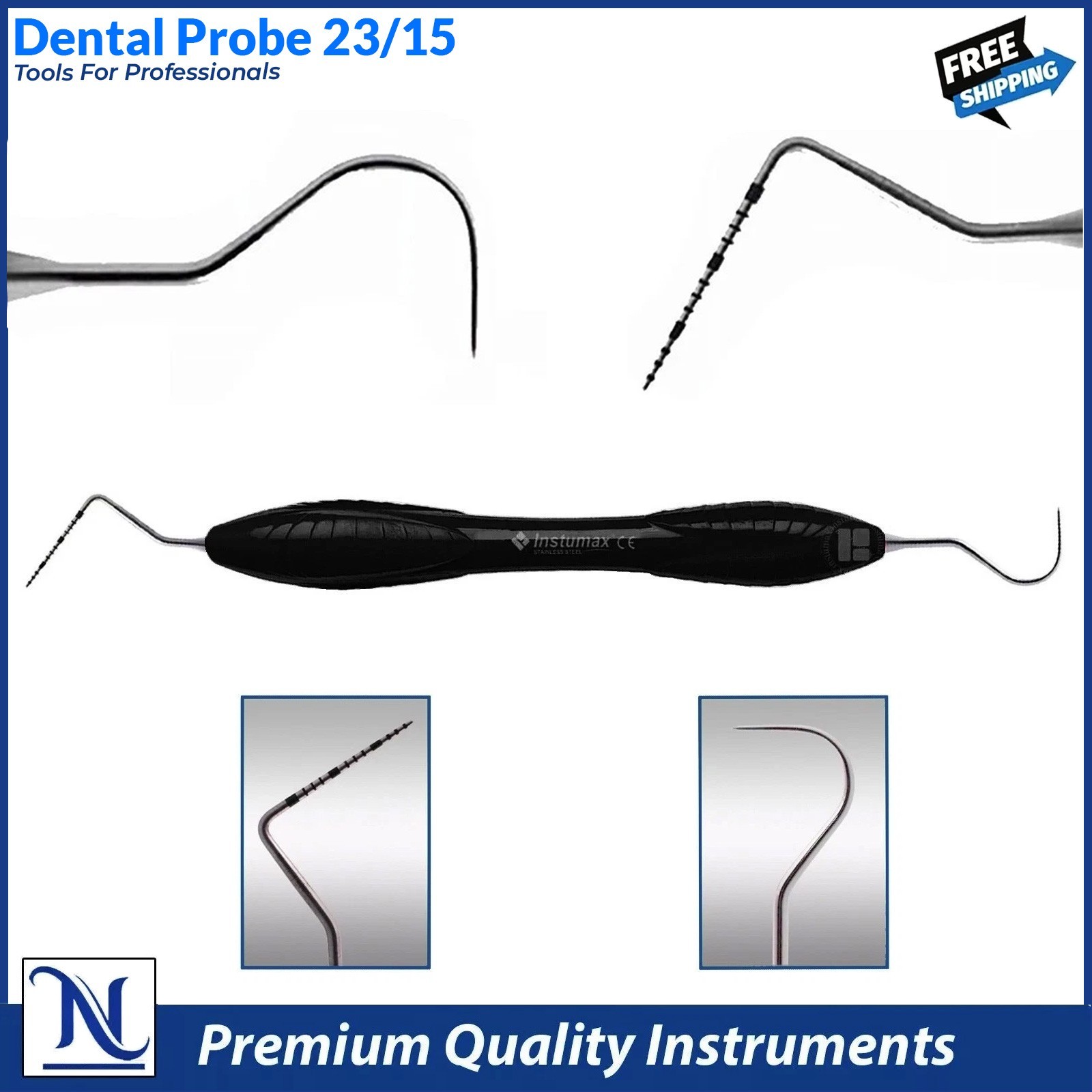 Dental Probe 23/15 – Pack of 10 Professional Periodontal Instruments