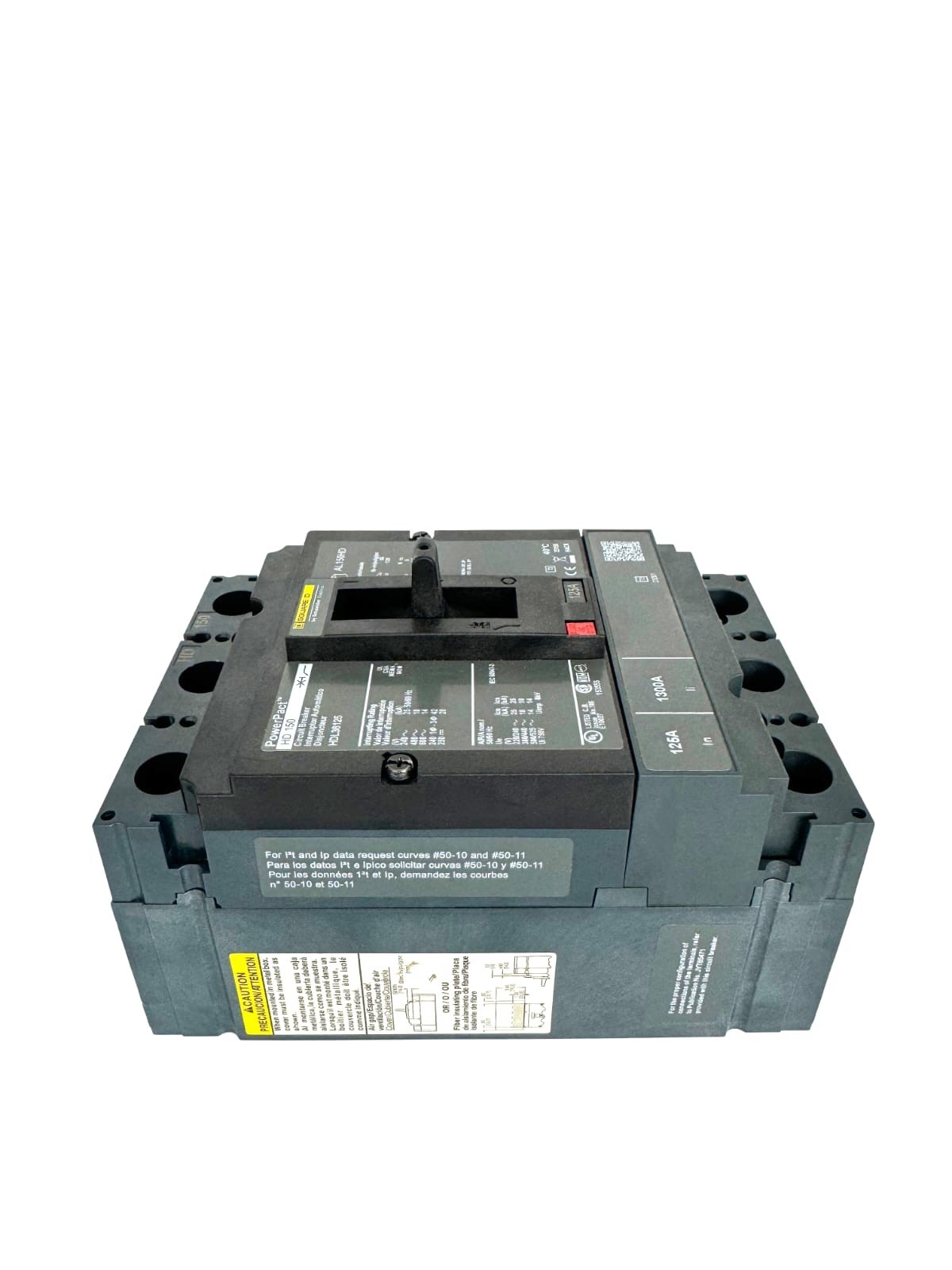 Power PacT Square D 3 Pole Circuit Breaker 150 A – Black (HDL36150)