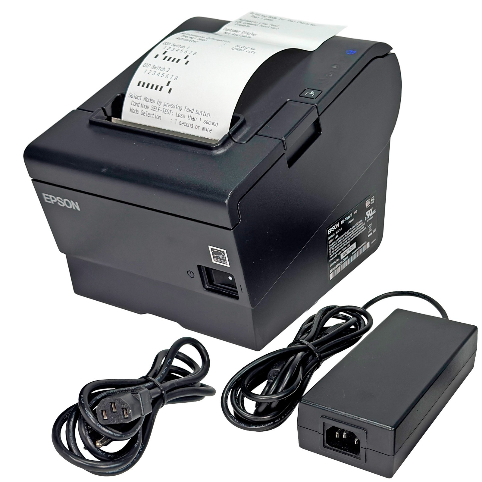 TESTED Epson TM-T88VII M371A Compact POS Thermal Receipt Printer IDN USB LAN