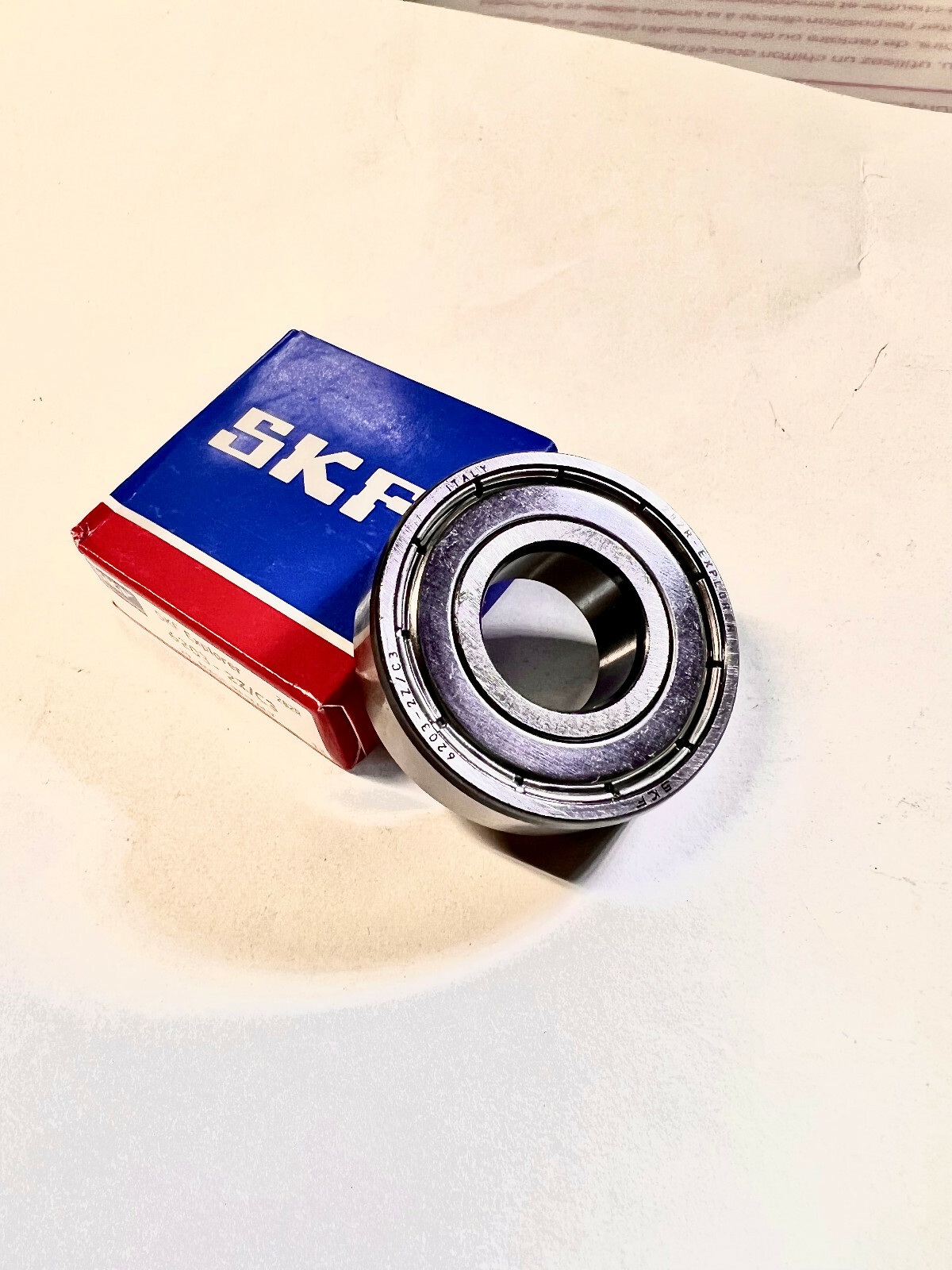 2(Pack) 6203ZZC3 SKF 2Shielded Metal Ball Bearing NEW ITALY 17X40X12 MM