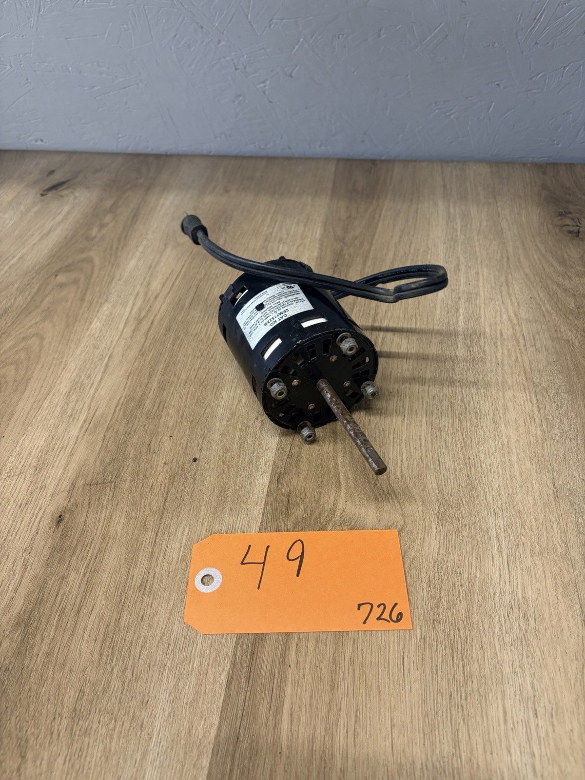 2EM1152XB 1/15 HP, 208-230 Volt, Evaporator Motor