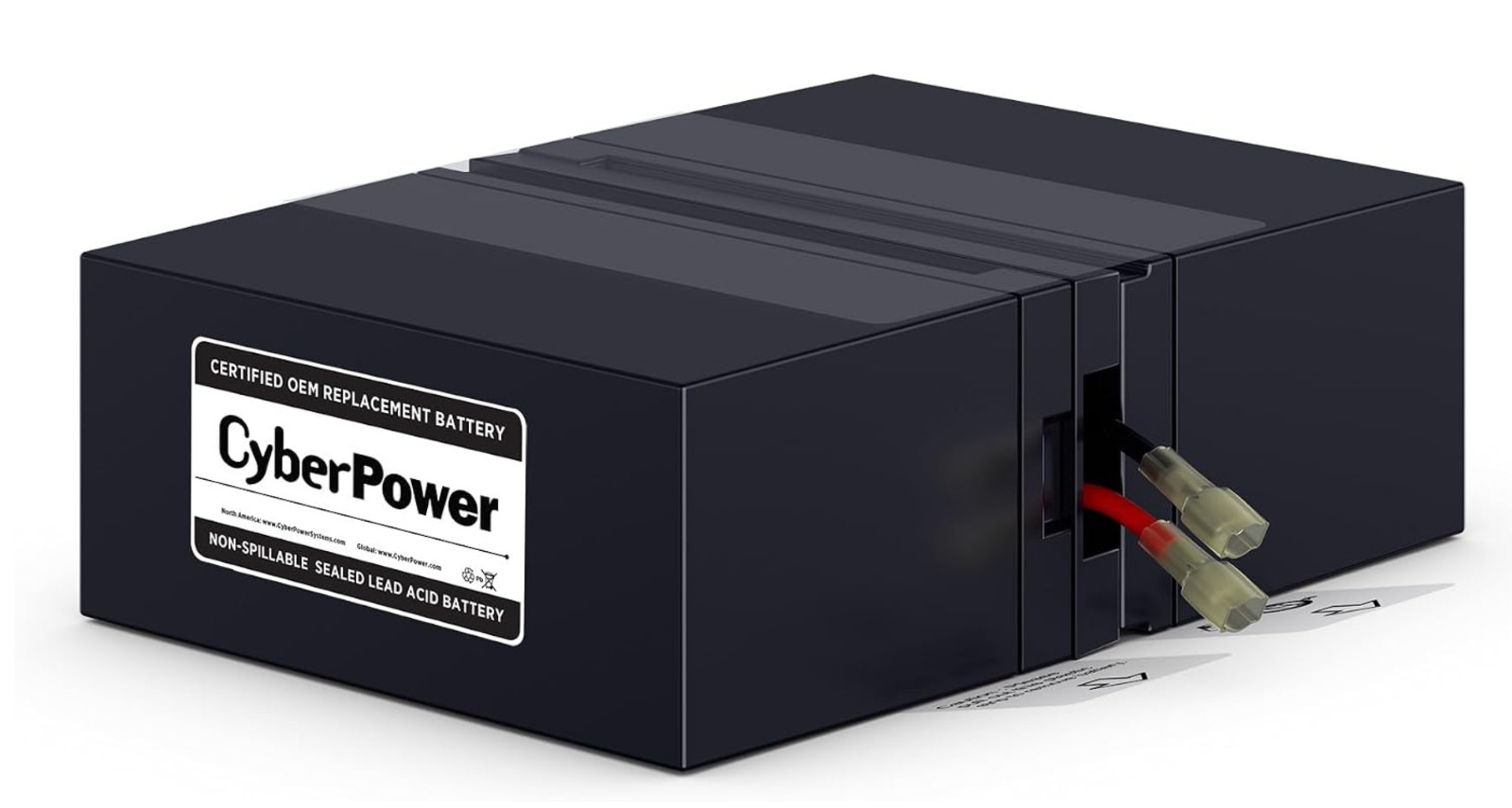 CyberPower RB1295X2D UPS Replacement Battery Cartridge, Black