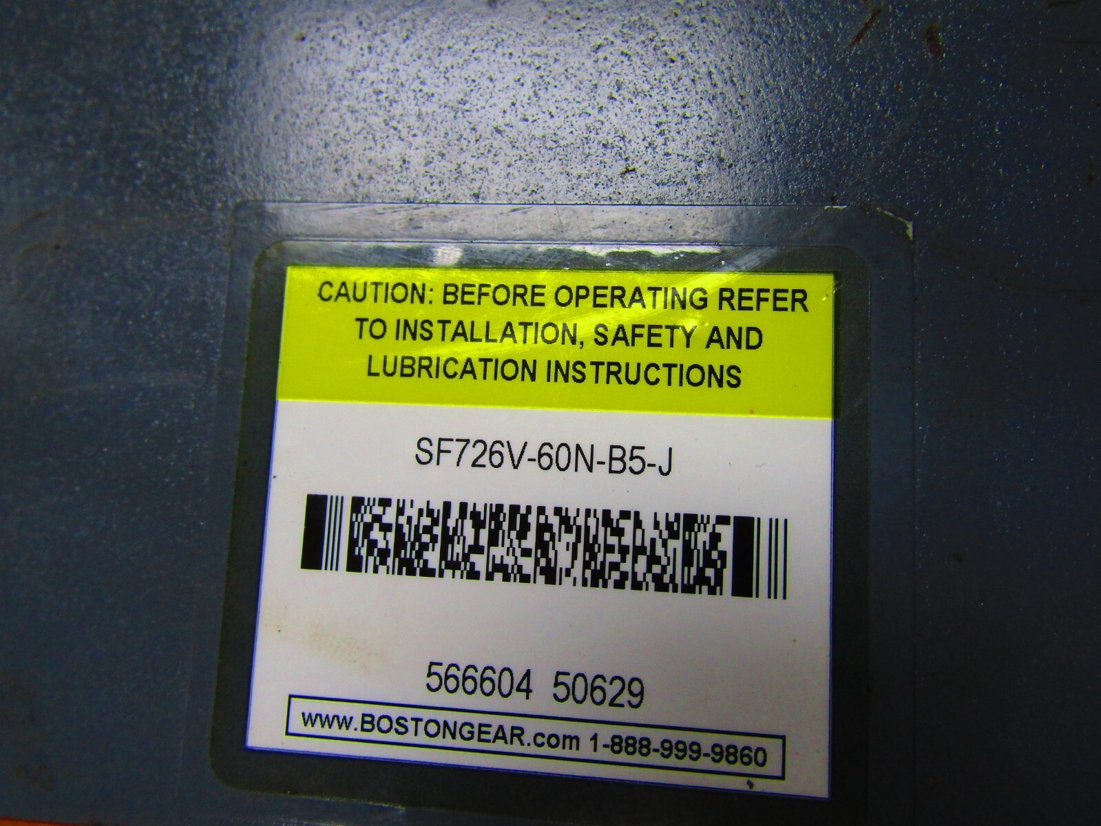 🤓 NEW BOSTON GEAR 700 SERIES GEAR REDUCER 60:1 0.69 INPUT HP SF726V-60N-B5-J