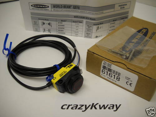 BANNER QS186E PHOTOELECTRIC SENSOR 61618 NIB!!!