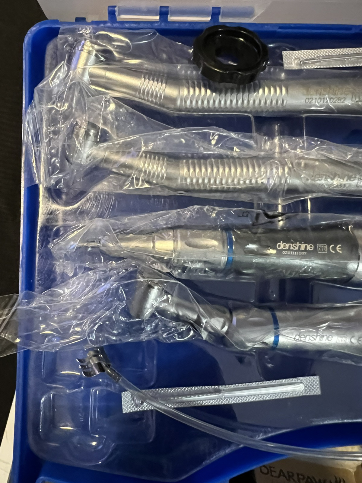 Denshine Dental 2 High Speed 2 Low Speed Handpiece Kit Push Air Motor 2 Hole