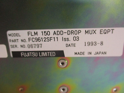 Fujitsu FLM 150 Add-Drop Multiplexer FC9612SF11 Iss. 03 Used