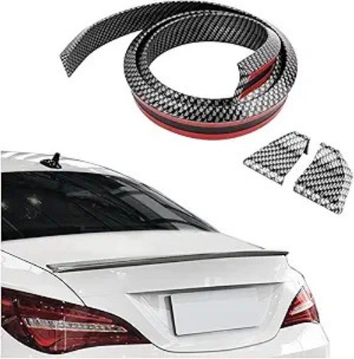 4.9Ft Rear Spoiler – 3D Glossy Roof Spoiler Trunk Material Type: Carbon Fiber