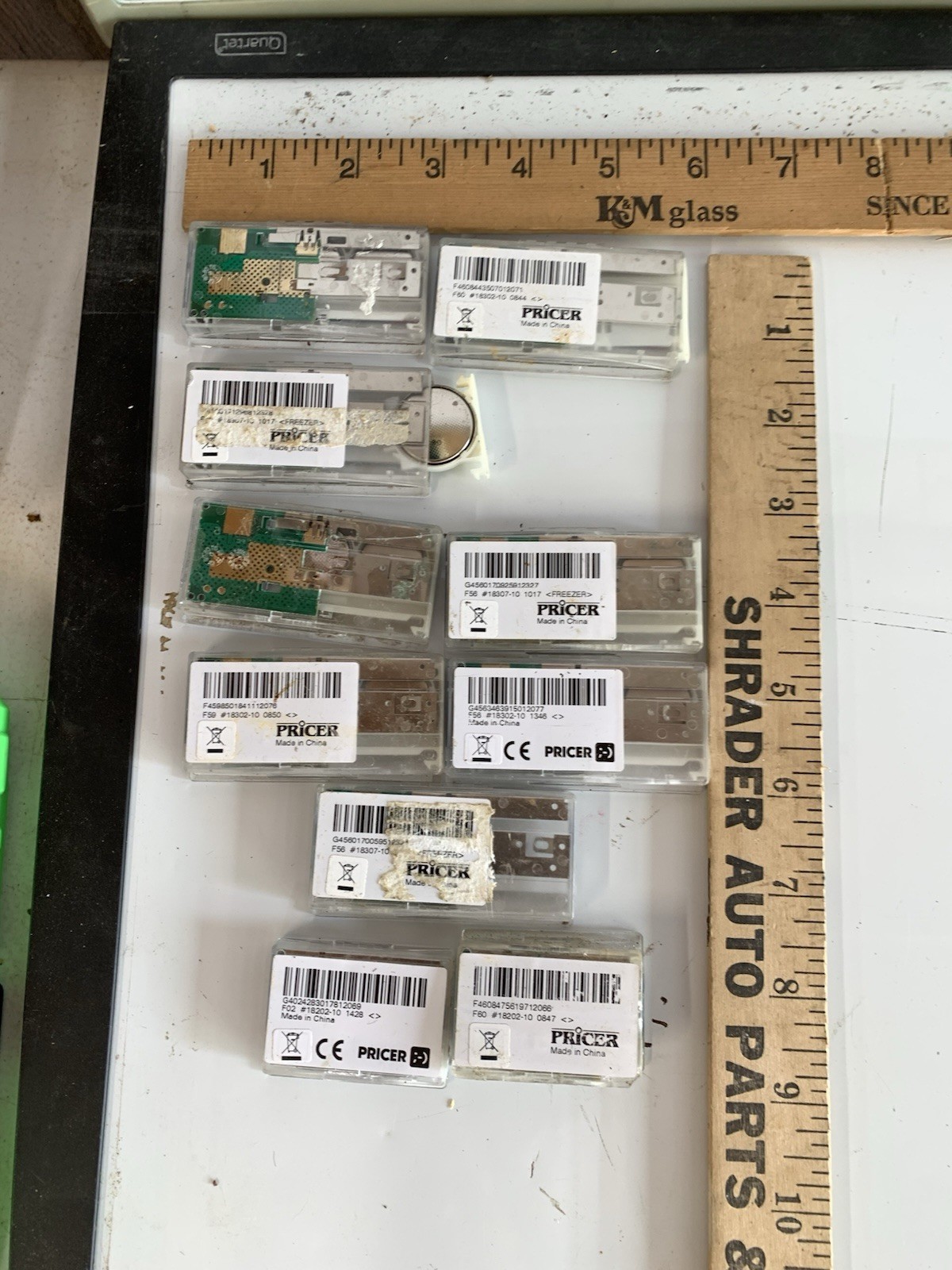 10 Battery Operated ,used digital price tags.
