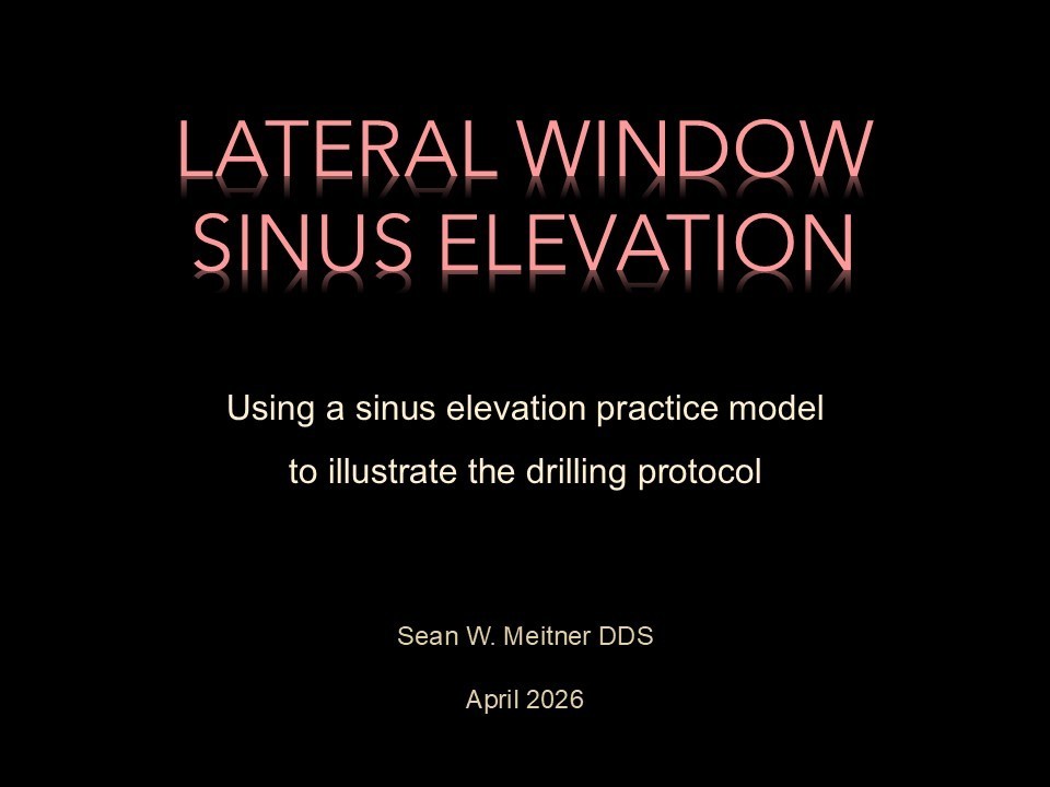 Lateral Window Sinus Elevation Drill Set, with elevator instrument set