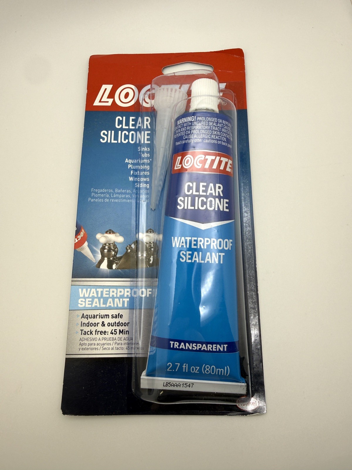 Loctite 908570 Tube Clear Silicone Waterproof Sealant 2.7 oz. (Pack of 4)