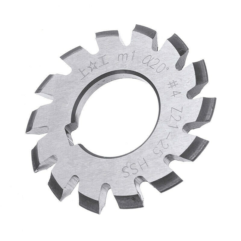 1Set 8pcs HSS M1 Diameter 22mm PA20° 20 Degree #1-8 Involute Gear Cutters NEW