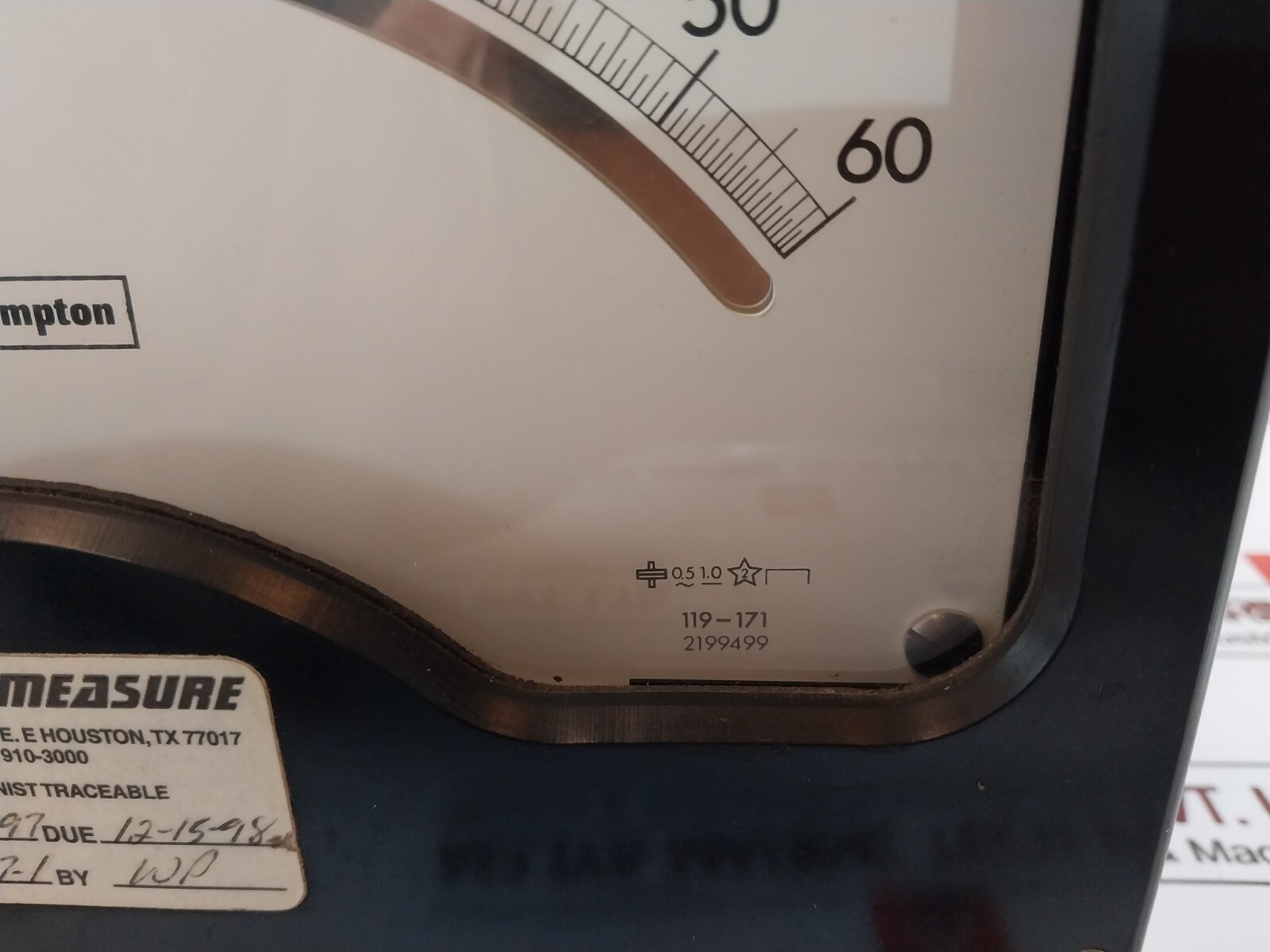 CROMPTON 0 to 60 Watts Single Element Meter, DC-AC 25-400