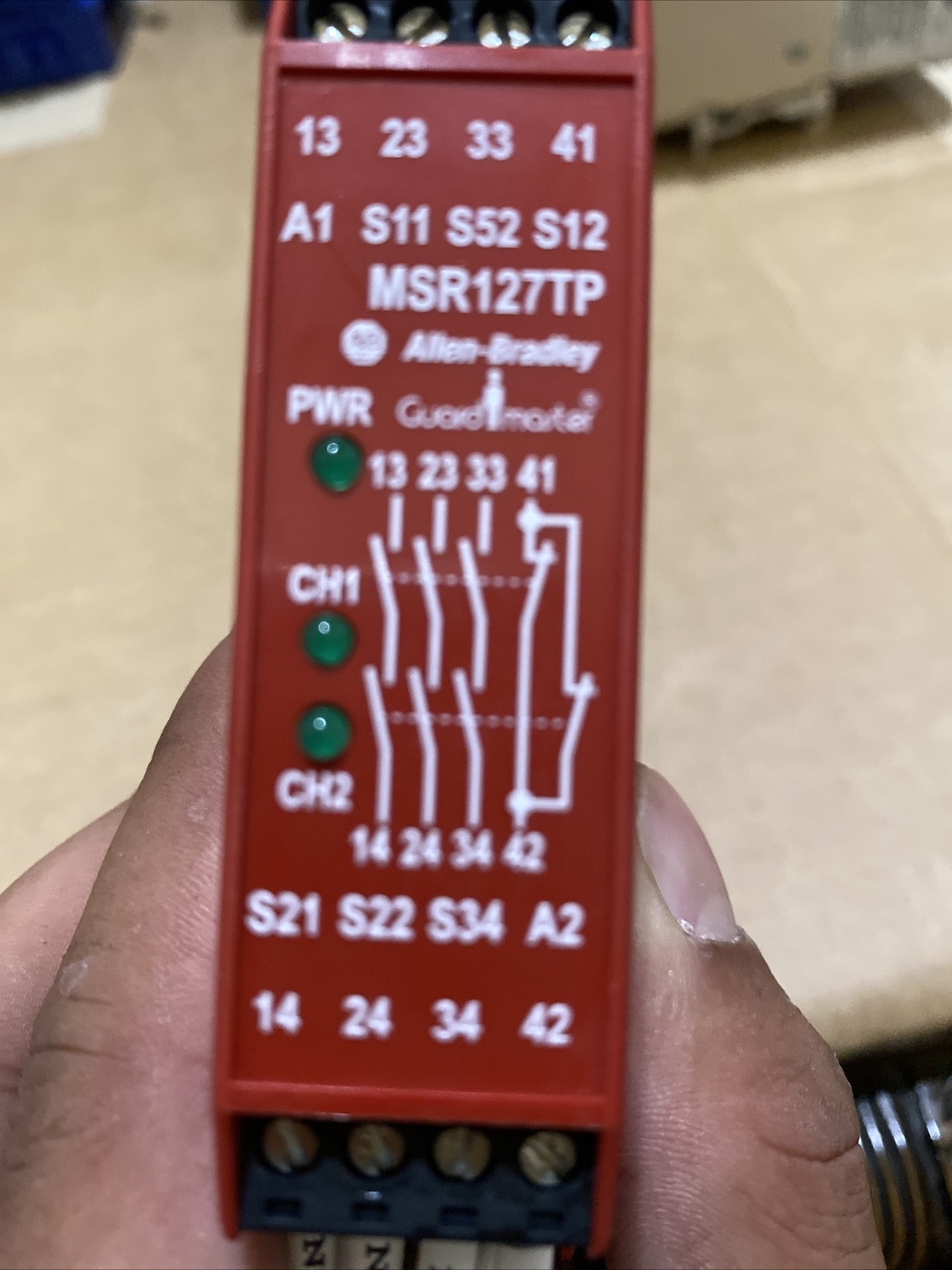New Allen Bradley 440R-N23132 C MFG: 2022 Safety Relay GuardMaster MSR127TP Inp