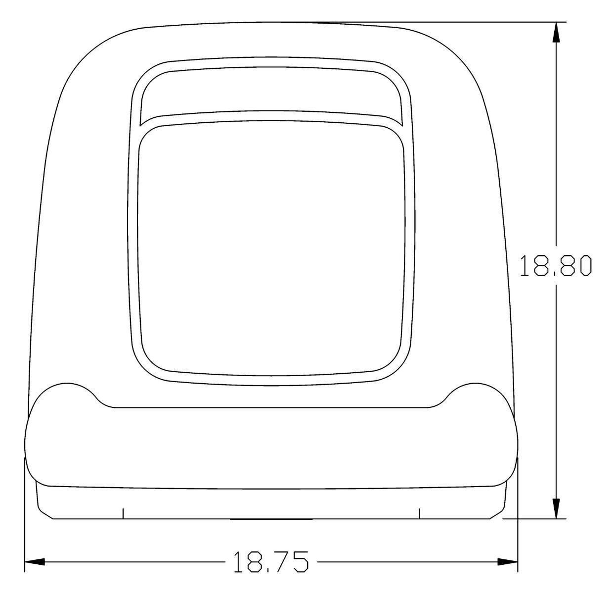 Yellow Bucket Seat Fits John Deere 5105 and 5205 With Original Bucket Seat