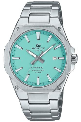 CASIO EDIFICE EFR-S108DJ-2BJF Sapphire Crystal Watch Turquoise Blue Dial New