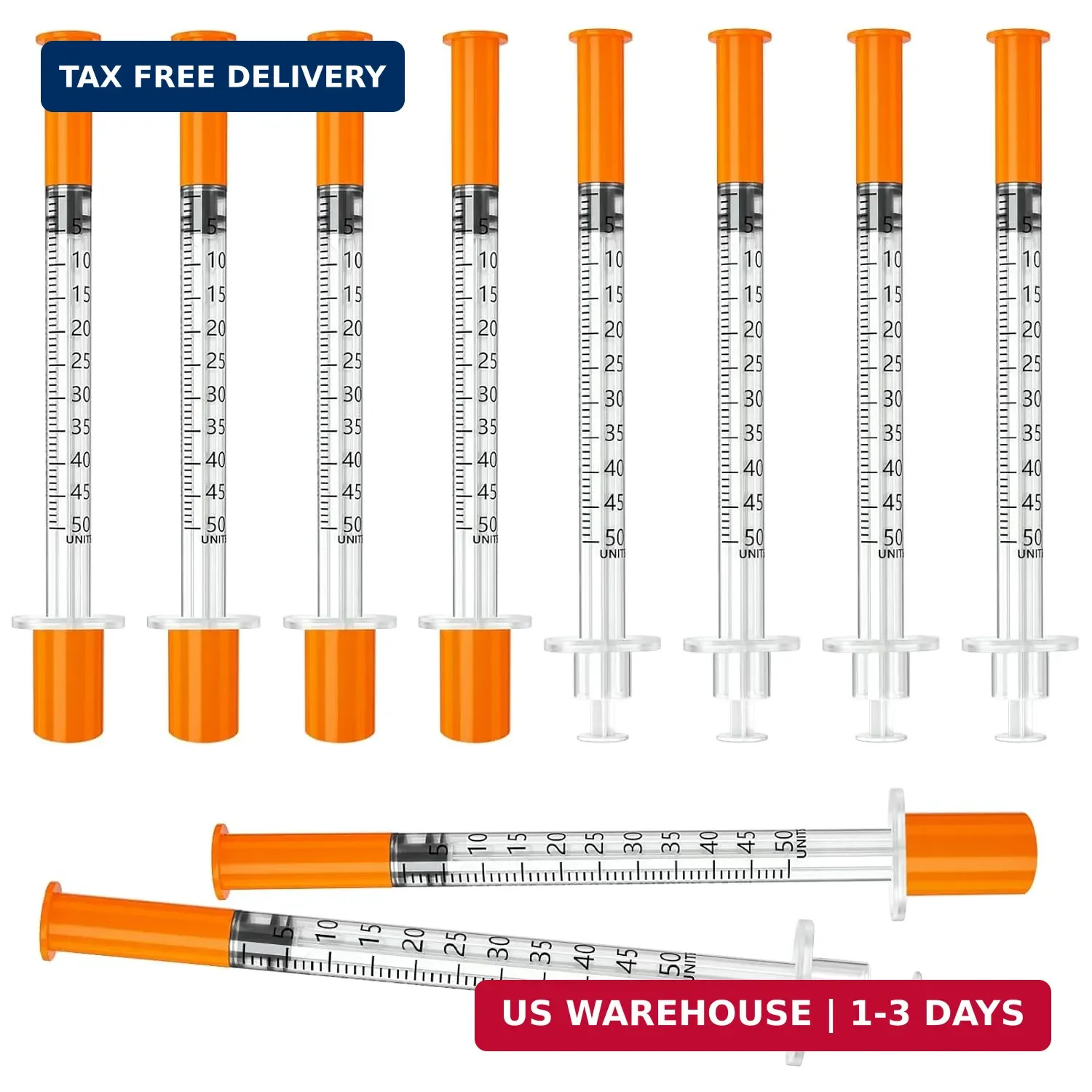 0.5ml 30G 5/16 Inch 8mm, 100 Pack