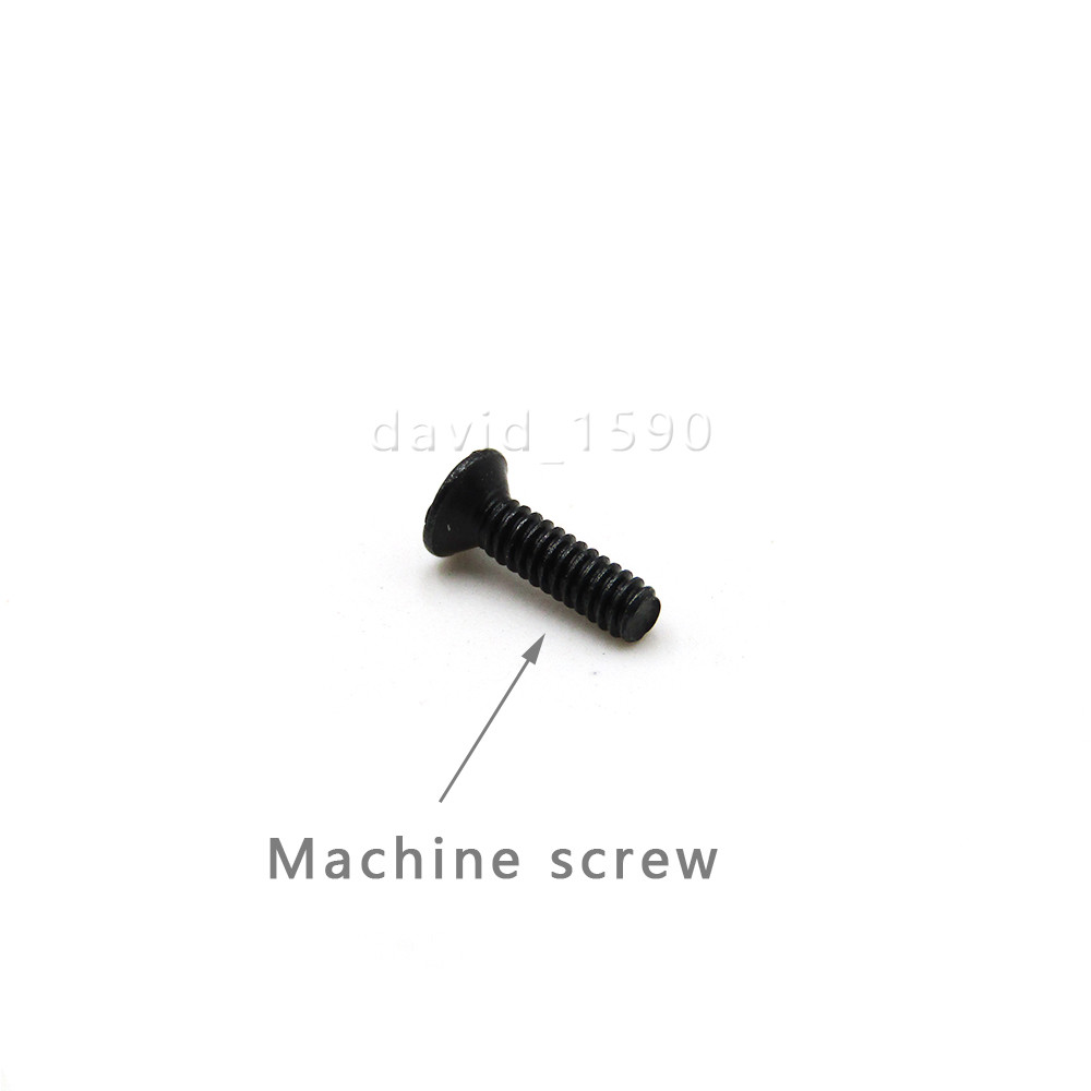 M1 M1.2 M1.4 M1.6 M1.7 M2 Black Steel Phillips Countersunk Flat Head Screw Bolt