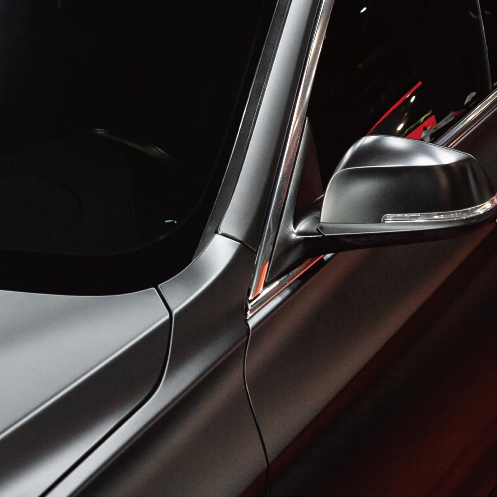 VViViD+ Matte Metallic Black Premium Vinyl Wrap (1ft x 5ft) 1ft x 5ft