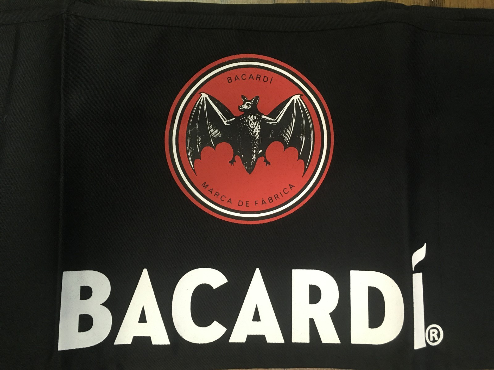 BACARDI Waist Apron with Pockets – Black Waitress Waiter Server Short – 3 pocket