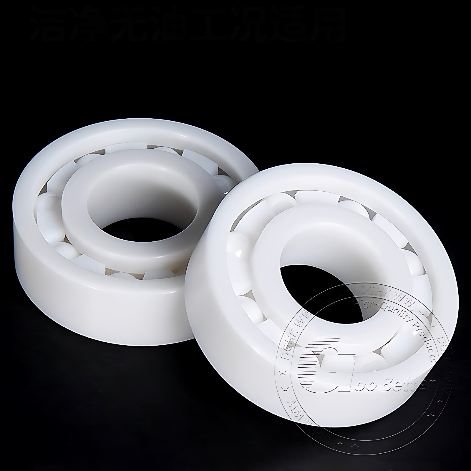 ZrO2 Zirconia Full Ceramic Ball Bearing 2RS Double Sealed Resistant Corrosion