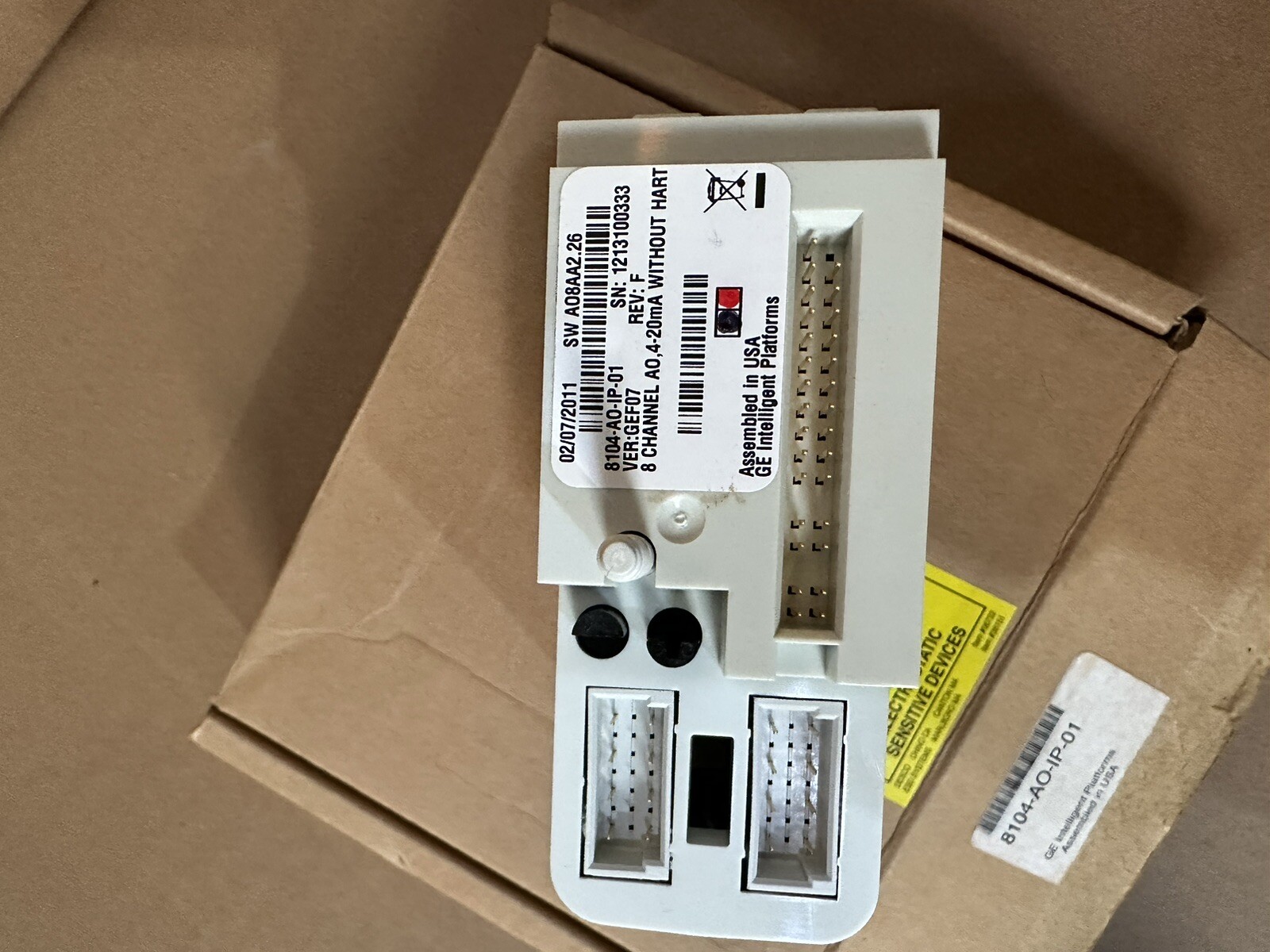 GE FANUC 8104-AO-IP-01 8 Channel 4…20MA WITHOUT HART REV,F