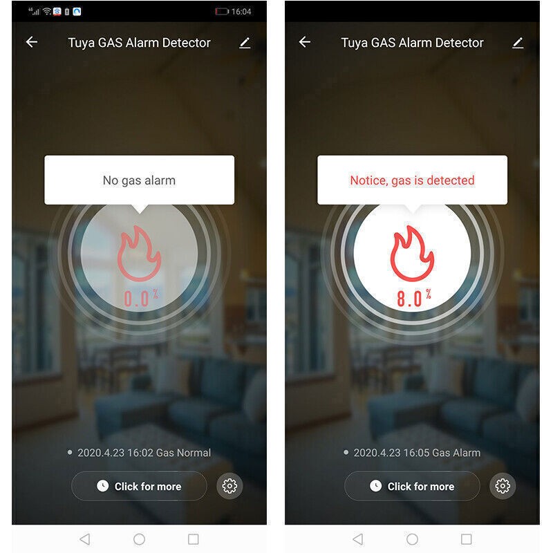 DIY Tuya APP WiFi Smart Natural Combustible Gas Leak Home Alarm Sensor Detector