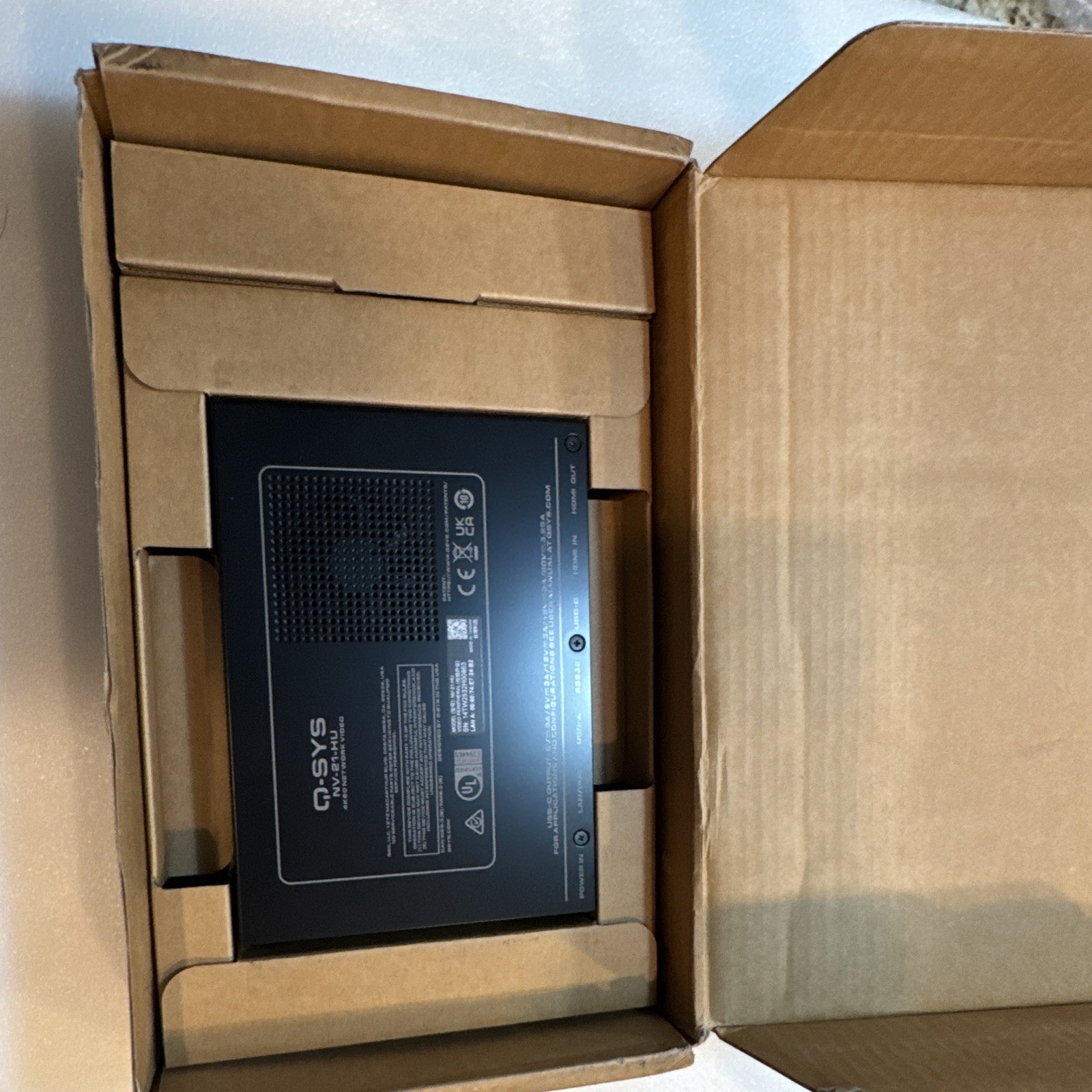 Q-SYS NV-21-HU Network Video Endpoint HDMI In/Out PoE USB-C USB-A FG-901499-00