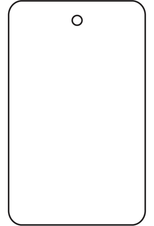 Blank White Garment Price Tags Unstrung Merchandise Jewelry Coupon Store Small