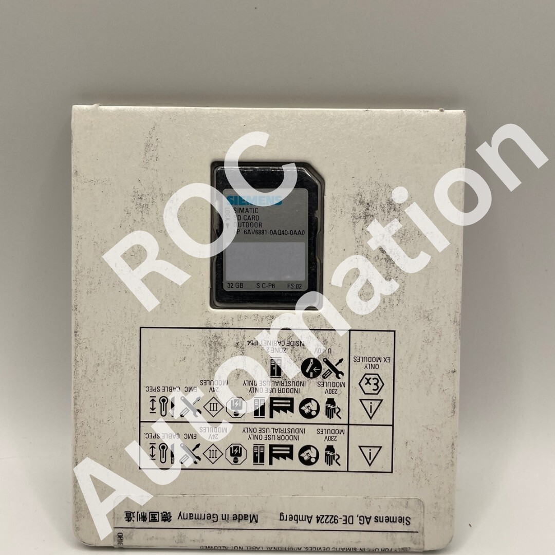 New Siemens 6AV6881-0AQ40-0AA0 SIMATIC SD card 32 GB