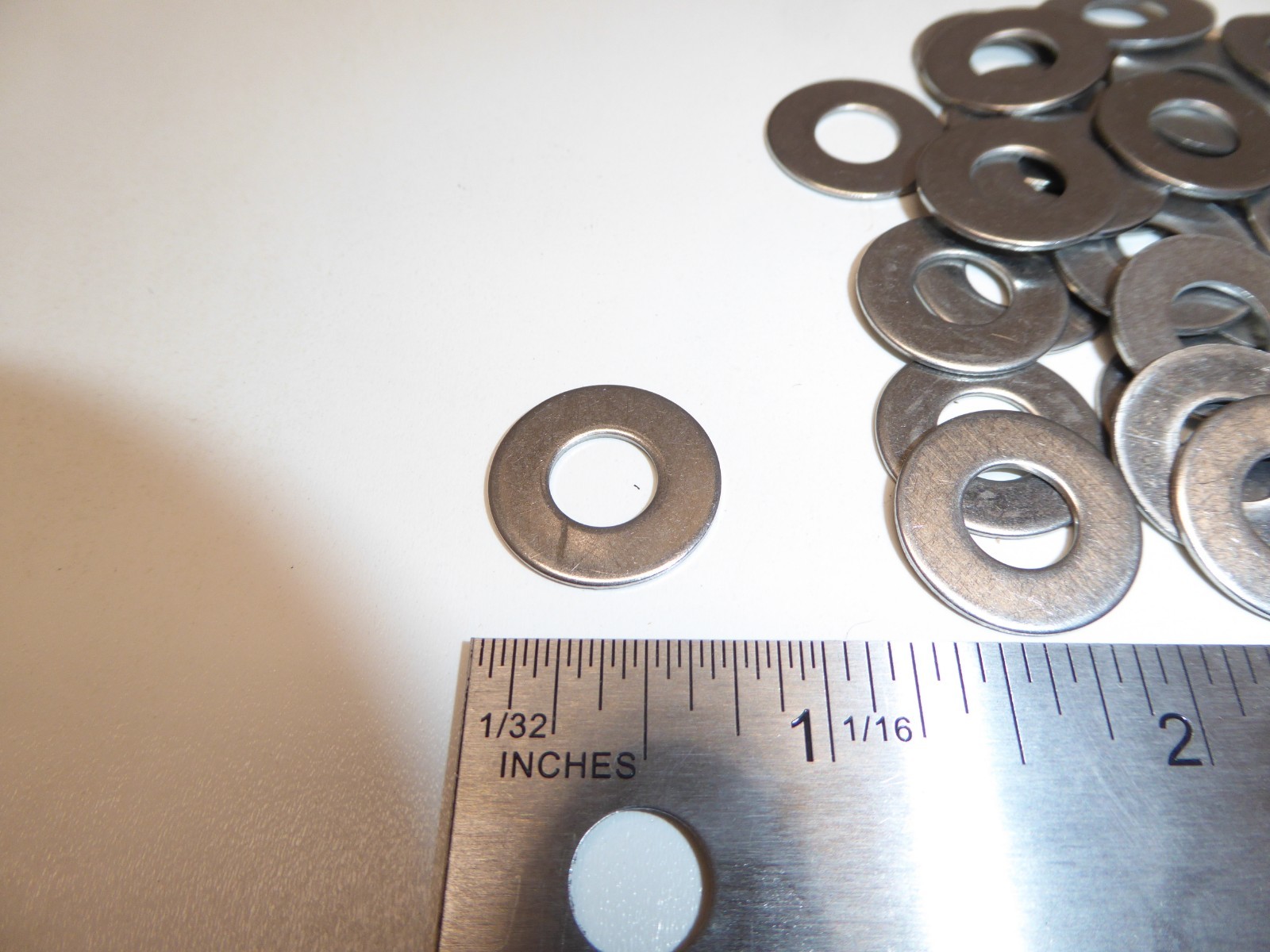 5/16″ Stainless Steel 18-8 Flat Washer VINTAGE Made in US Qty 61