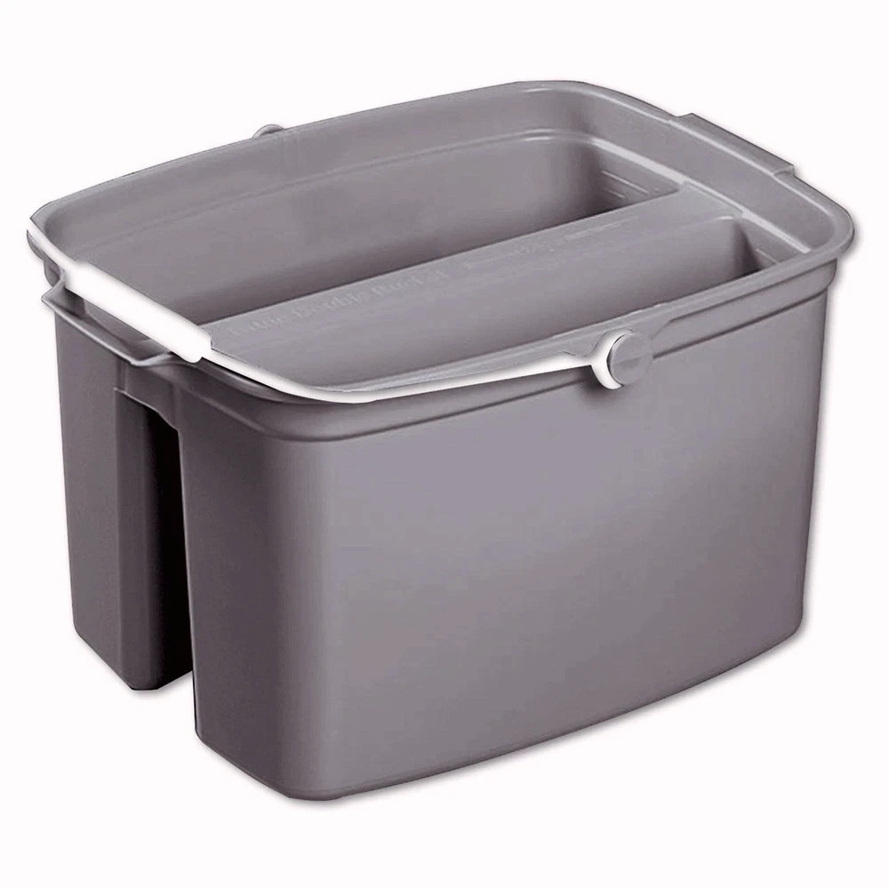 Rubbermaid Commercial 2617GRA 17 qt. Plastic Double Utility Pail – Gray New
