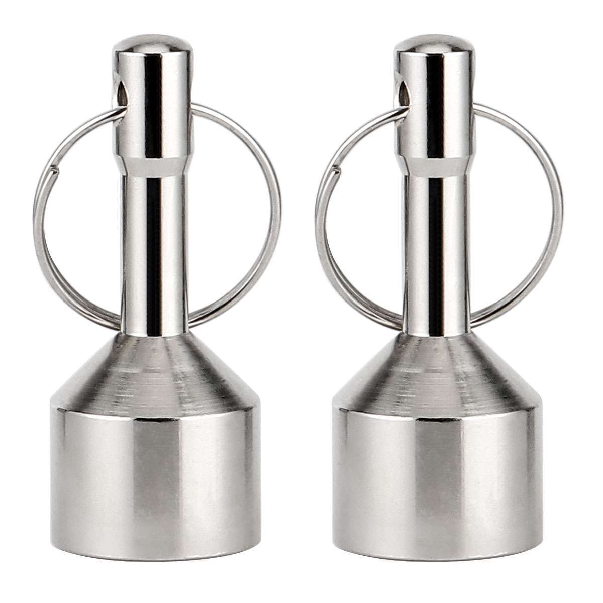 2 Pcs Keychain Rare Earth Magnet For Testing Gold Silver Jewelry Precious Tools