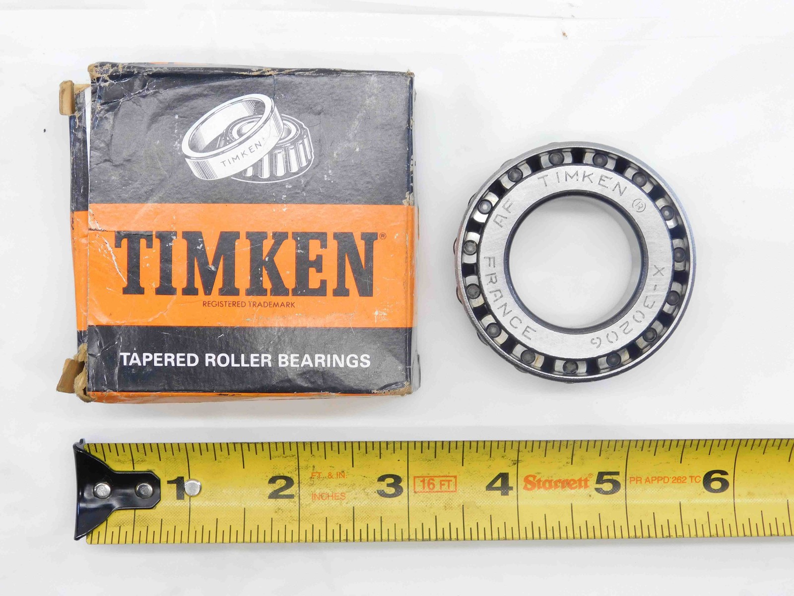 TIMKEN TAPERED STEEL ROLLER BEARING X-30206 92KA1 33 30mm I.D. X 62mm O.D.