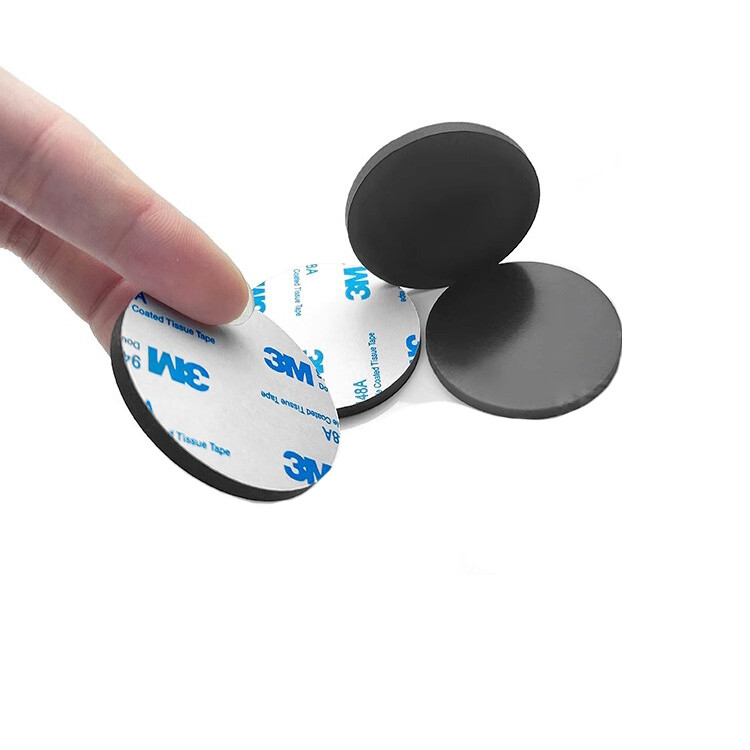 Black Round Self Adhesive Backing Silicone Rubber Non-slip flat Pads Protector