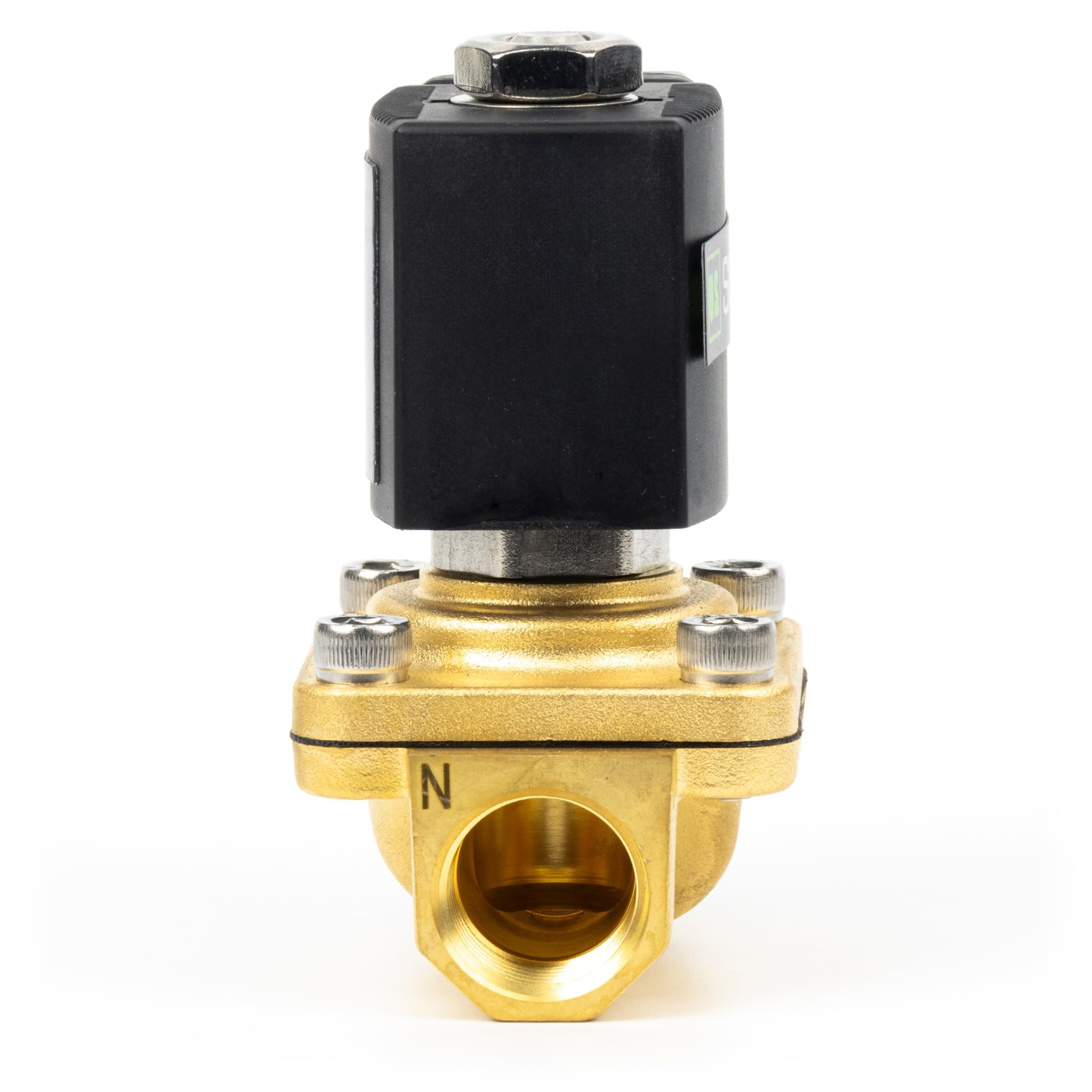 U.S. Solid 1/2 inch Brass Electric Solenoid Valve 110V AC Junction Box Type