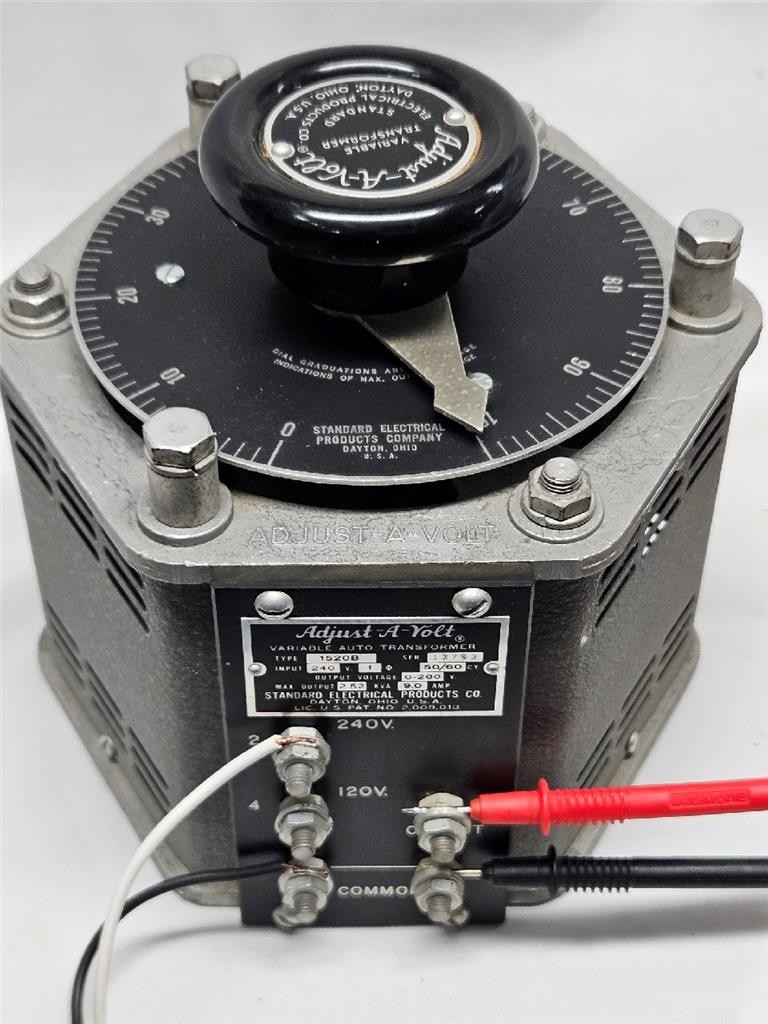 Adjust-A-Volt 1520B Variac Variable Autotransformer 0-280V 2.5kVa 240V Tested