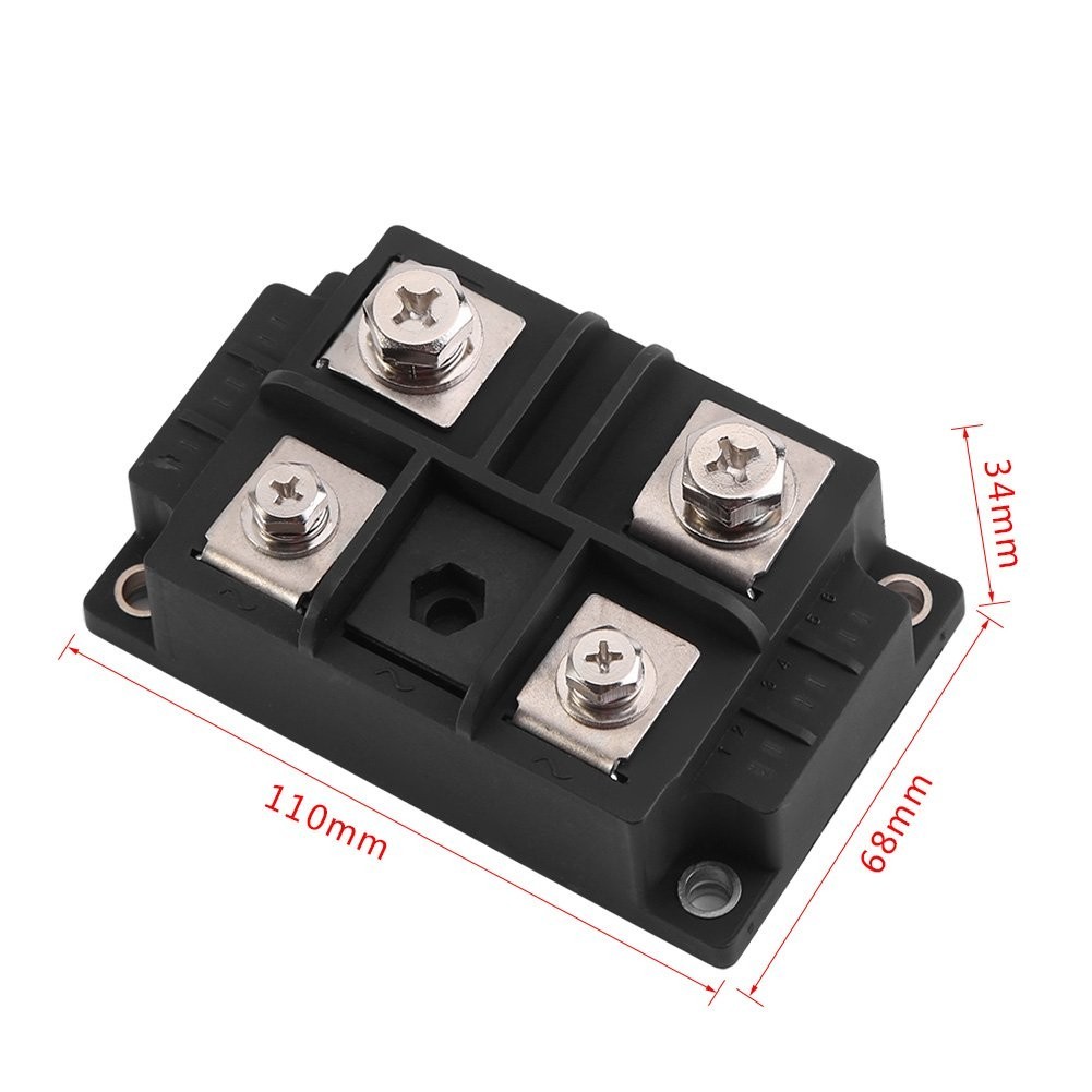 High Power 400A 1600V Single Phase Diode Bridge Rectifier Module 4 Terminals