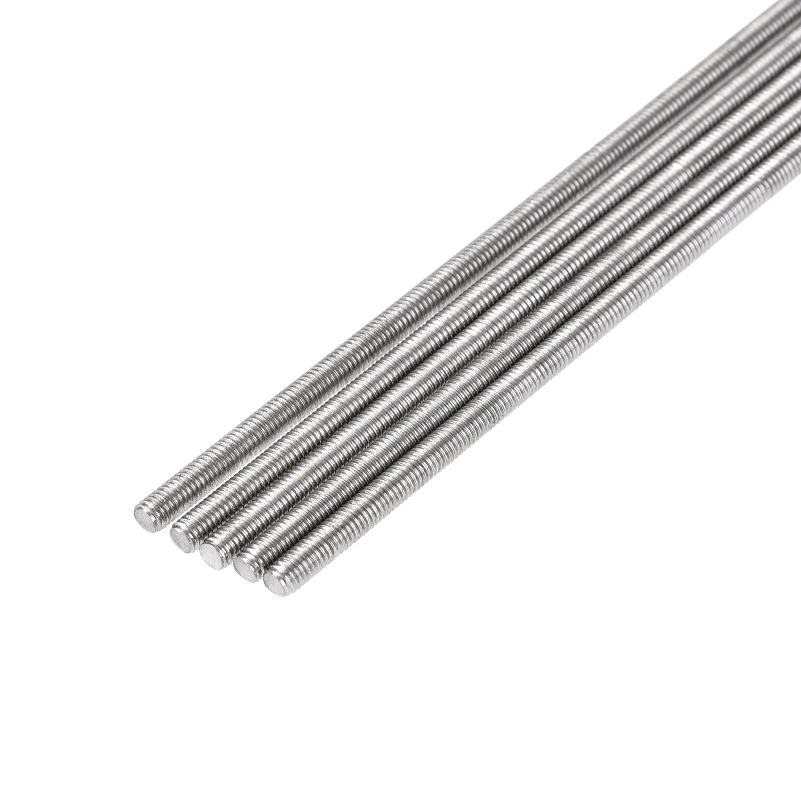 5Pcs M3 x 500mm Fully Threaded Rod Stainless Steel Right Hand Threads