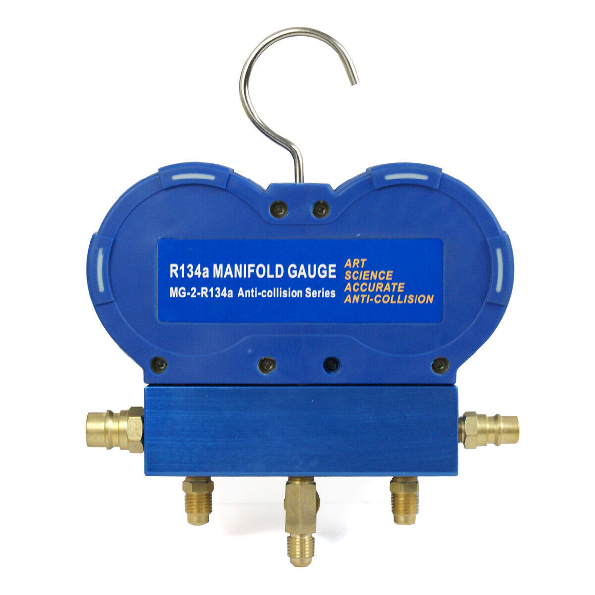 R134A R410A R22 HVAC A/C Manifold Gauge Set Air Refrigeration Kit Pressure Guage