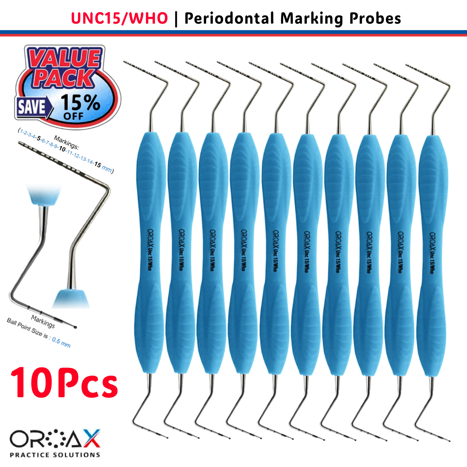 Dental Periodontal Curette Scaler | Dentists Hygienist | Bulk Deal Packs 10PCS