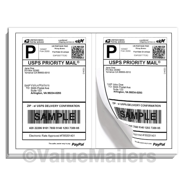 Labels 8.5×5.5 ( 5000 ) Premium Shipping Labels Blank 8.5×5.5 Half-Sheet