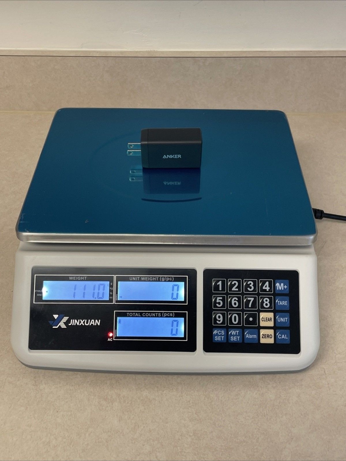 Industrial Counting Scale 30kg/66lb x 0.1g Precision Bench Counter Scale