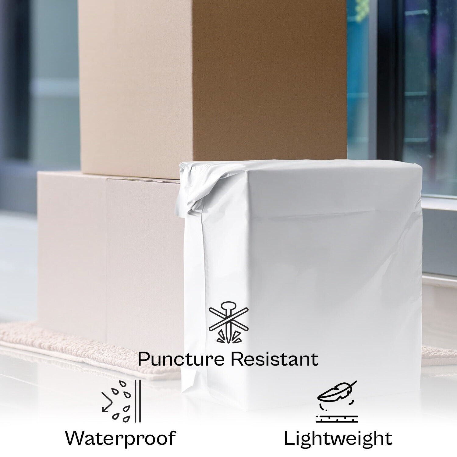 200 Expansion Poly Mailers 11 x 13 + 4″ Expandable Gusset Waterproof Bags 3 Mil