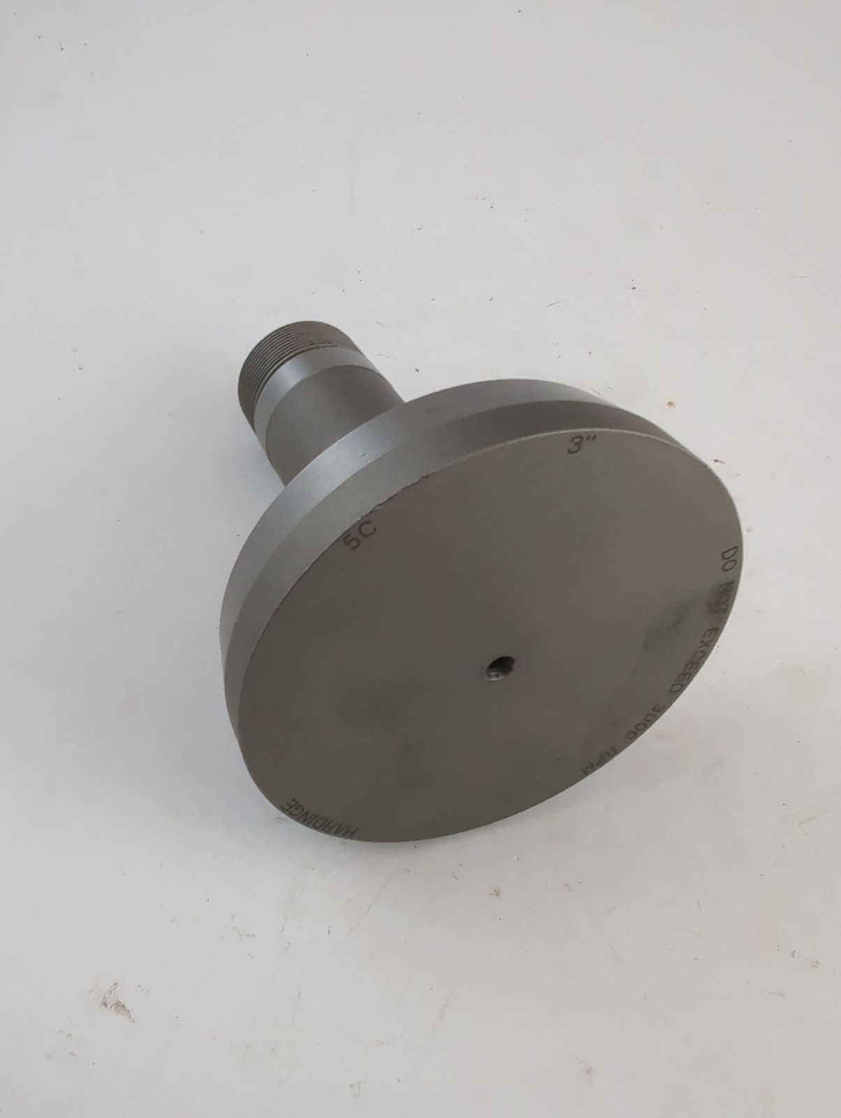 Hardinge 3” 5C Blank Step Chuck No Slots Plug Lathe Emergency Collet Fixture