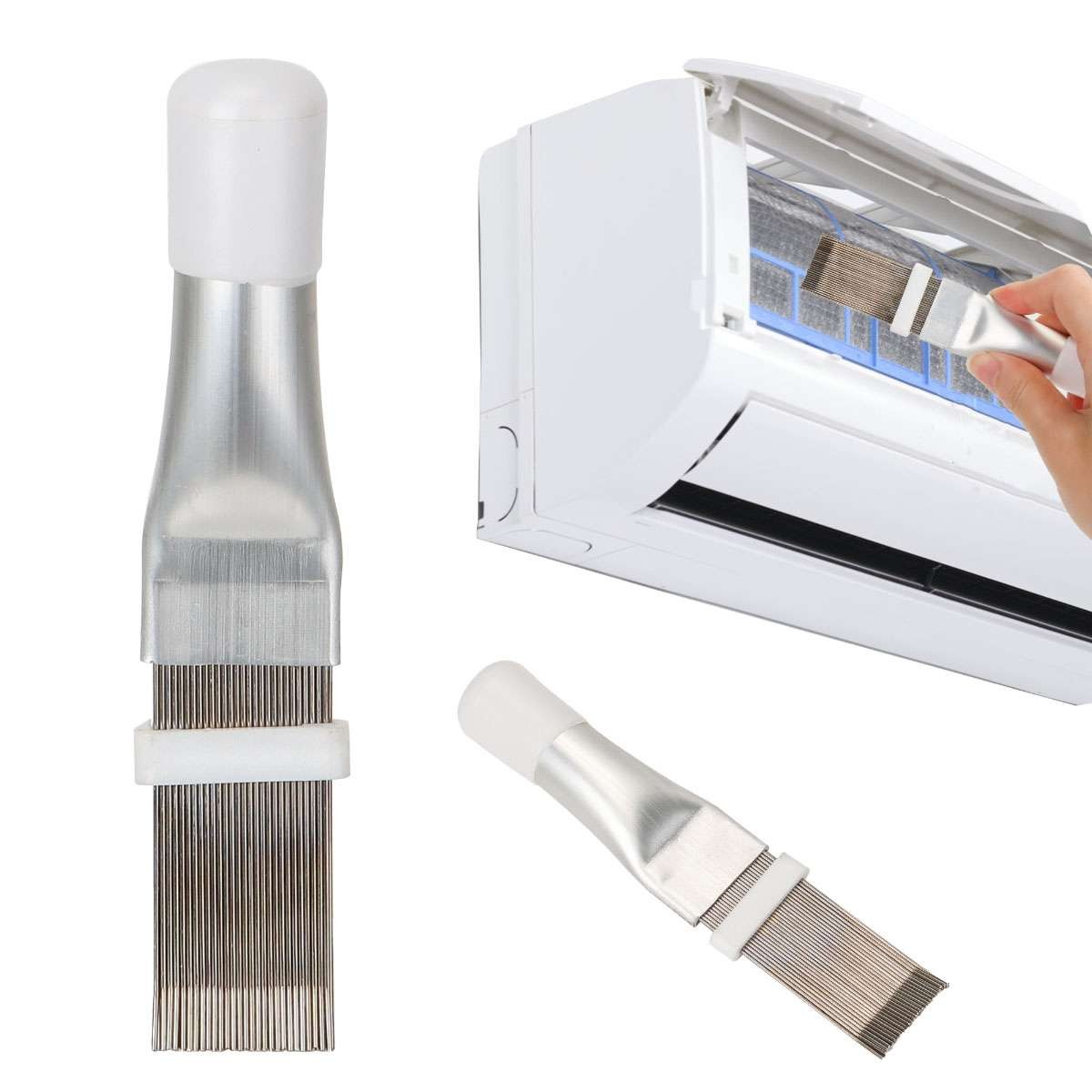 Cleaning Tool Air Conditioner Fin Repair Tool Coil Comb Condenser Brush US