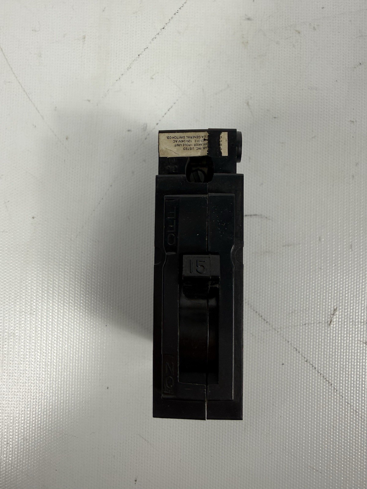General Switch GA115 Plug-In Circuit Breaker 15A 120/240V 1P 1PH Type GA 15 Amp