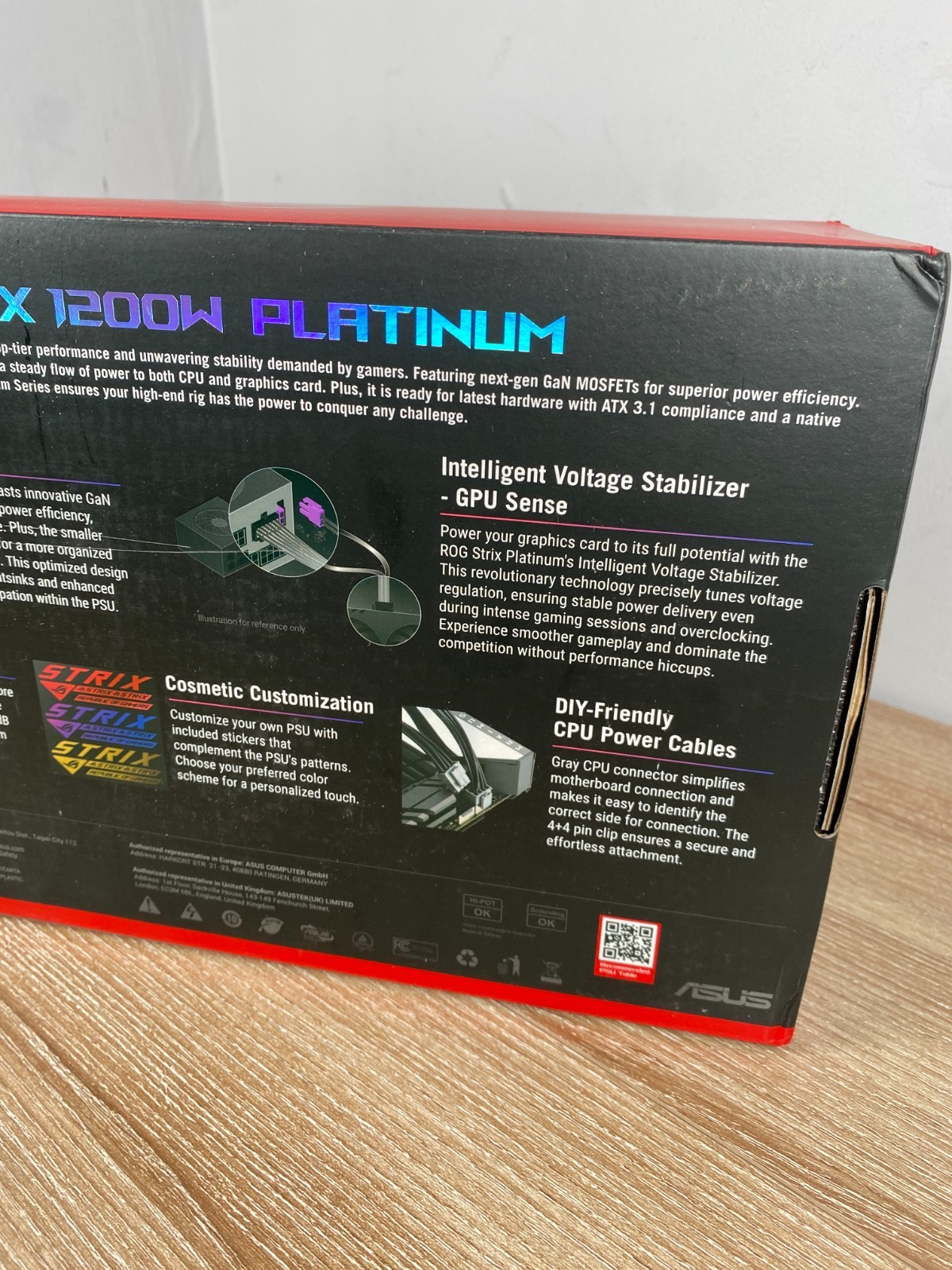 ASUS ROG STRIX 1200W PLATINUM Full-module power supply – Brand New